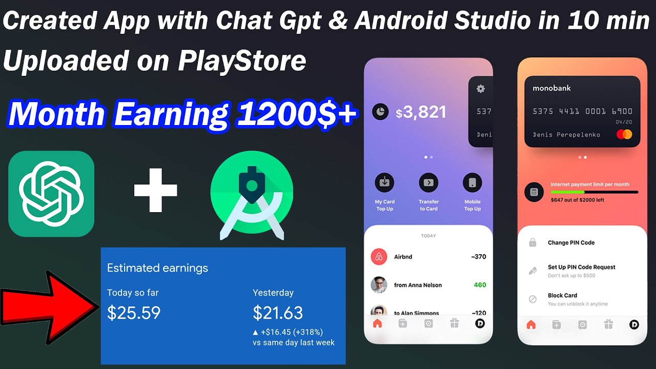 Make an App using Chatgpt & Android Studio in 10 min