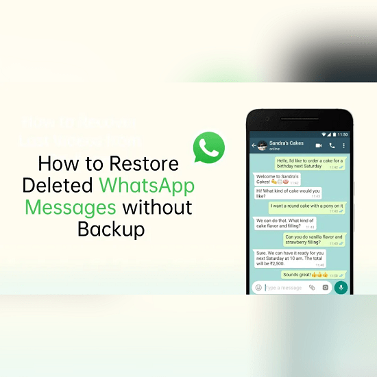 Recover deleted WhatsApp messages without backup